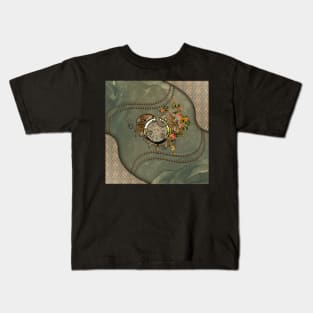 Wonderful steampunk clock Kids T-Shirt